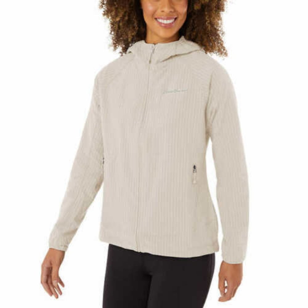 Eddie Bauer Womens Jacket Hooded Off The Grid--Tan (Pumice)